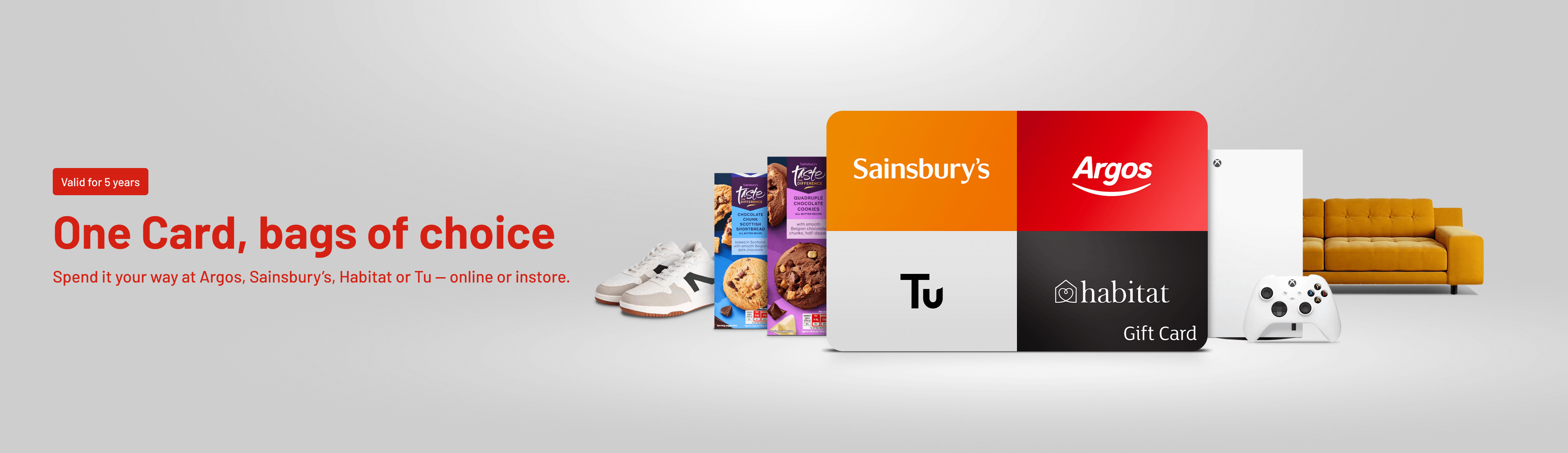 Argos Gift Card - Send the Perfect Gift Banner Image